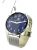 Silver Blue Ethiopian Gentleman’s 5 ATM ALL Stainless Steel Quartz Watch