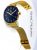 Gold Black Ethiopian Gentleman’s 5 ATM ALL Stainless Steel Quartz Watch