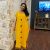 Shifta7 – S198 Ethiopian HaHu Cotton Dress Brown on Yellow