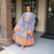 Shifta7 – S93 Orange on Gray Ethiopian Dress