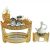 16 PCS SILVER Oval Ethiopian/Eritrean-Rekebot Coffee Table- SILVER-1 Rekebot,1 Sugar Cup, 1 Incense Burner,1 Jebena Base, 6 Cups & 6 Saucers