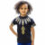 Kids Cotton Fabric Black T-Shirt