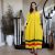 Shifta7 – DE39 Long Cotton Gabi Dress Green Yellow Red